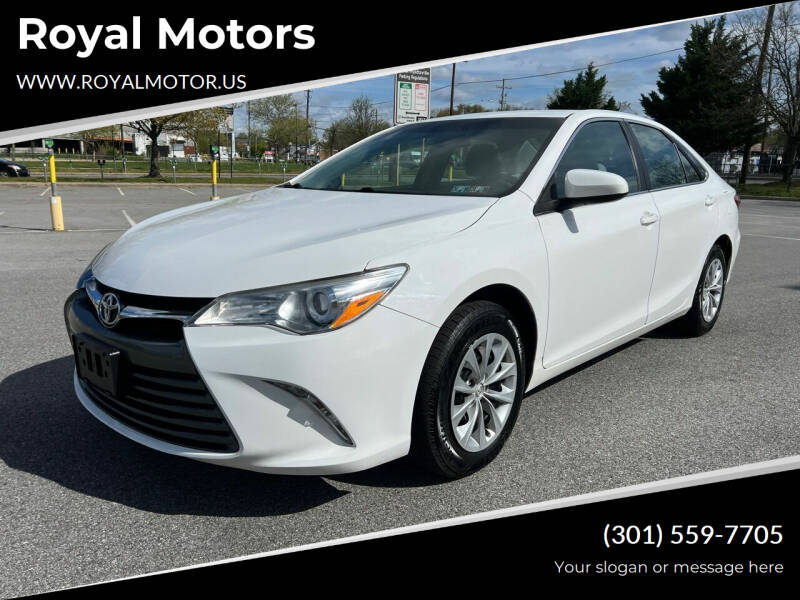 2017 Toyota Camry for sale at Royal Motors in Hyattsville MD