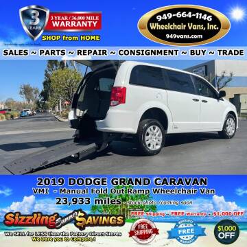 2019 Dodge Grand Caravan for sale at Wheelchair Vans Inc - New and Used in Laguna Hills CA