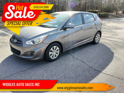2016 Hyundai Accent for sale at WIGGLES AUTO SALES INC in Mableton GA