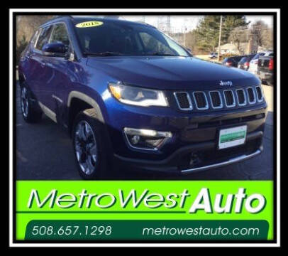 2018 Jeep Compass for sale at Metro West Auto in Bellingham MA