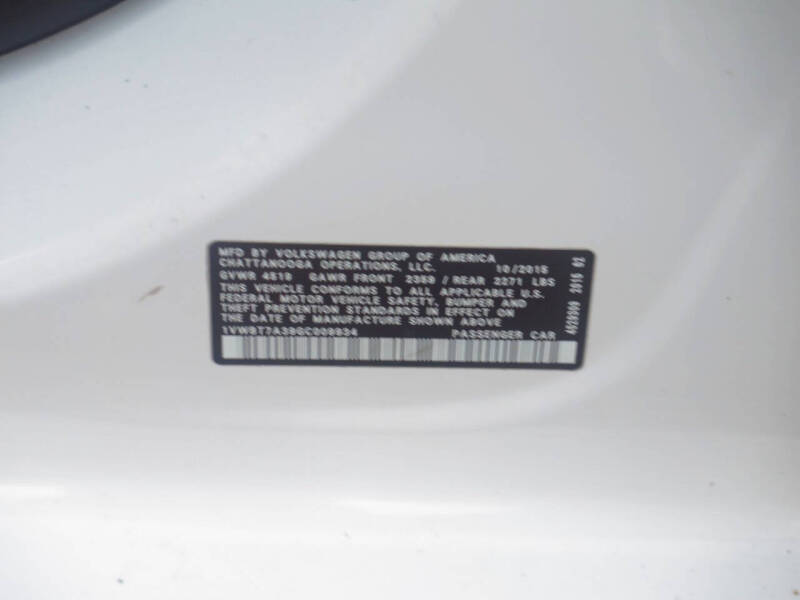 2016 Volkswagen Passat 1.8T SE