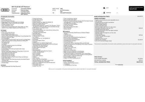 2017 Audi Q5 2.0T quattro Premium Plus