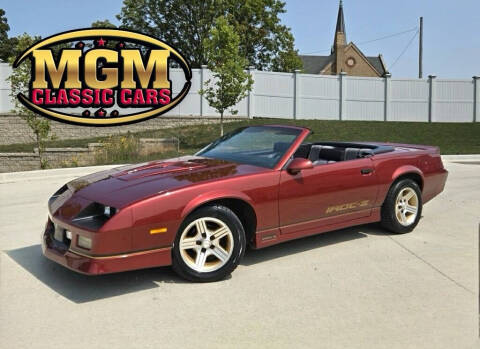 1988 Chevrolet Camaro for sale at MGM CLASSIC CARS in Addison IL