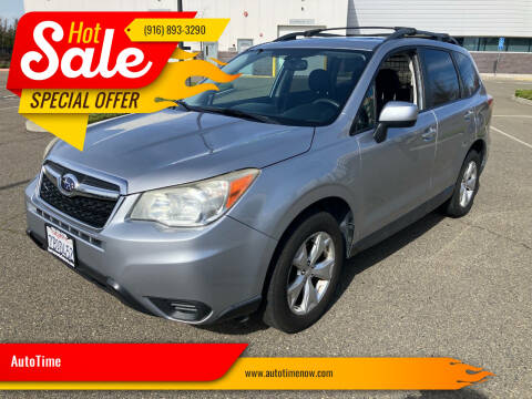 2014 Subaru Forester for sale at AutoTime in Sacramento CA