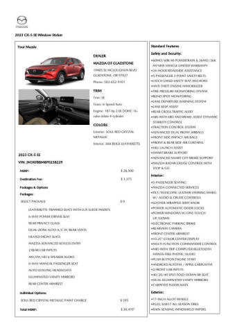 2023 Mazda CX-5 2.5 S Select