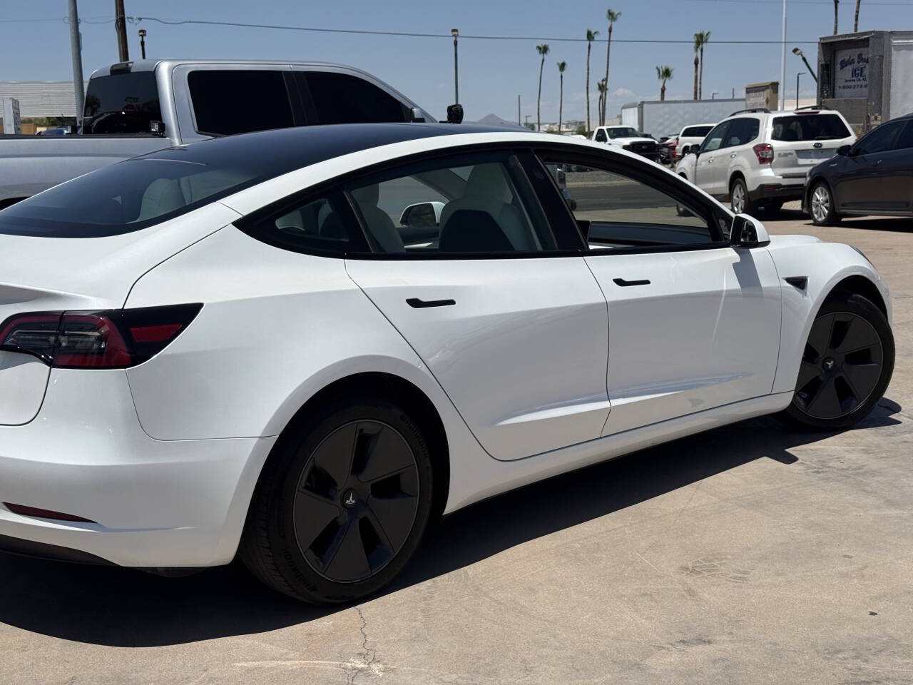 White 2023 Tesla Model 3 Base 4dr Sedan 21