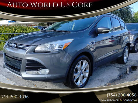 2014 Ford Escape for sale at Auto World US Corp in Plantation FL