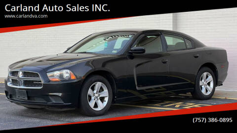 2011 Dodge Charger for sale at Carland Auto Sales INC. in Portsmouth VA