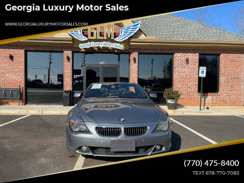 2007 BMW 6 Series for sale at Georgia Luxury Motor Sales in Cumming GA