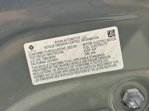 2022 Rivian R1T Launch Edition