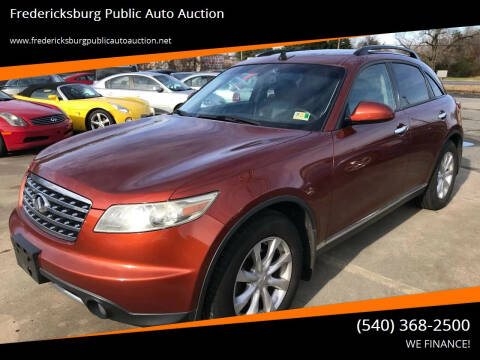 2006 Infiniti FX35 for sale at FPAA in Fredericksburg VA