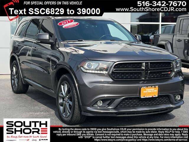 2017 Dodge Durango for sale at South Shore Chrysler Dodge Jeep Ram in Inwood NY