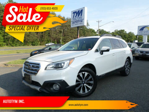 2015 Subaru Outback for sale at AUTOTYM INC. in Fredericksburg VA