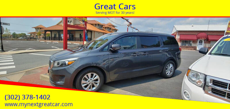 2015 Kia Sedona for sale at Great Cars in Middletown DE