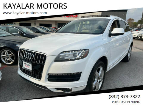 2012 Audi Q7 for sale at KAYALAR MOTORS in Houston TX