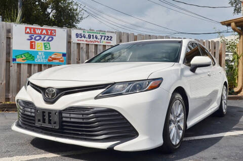2018 Toyota Camry for sale at ALWAYSSOLD123 INC in Fort Lauderdale FL