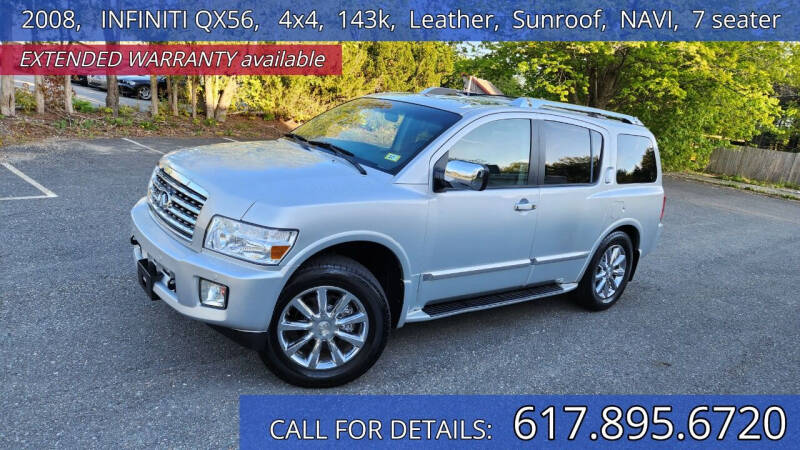 2008 Infiniti QX56 for sale at Carlot Express in Stow MA