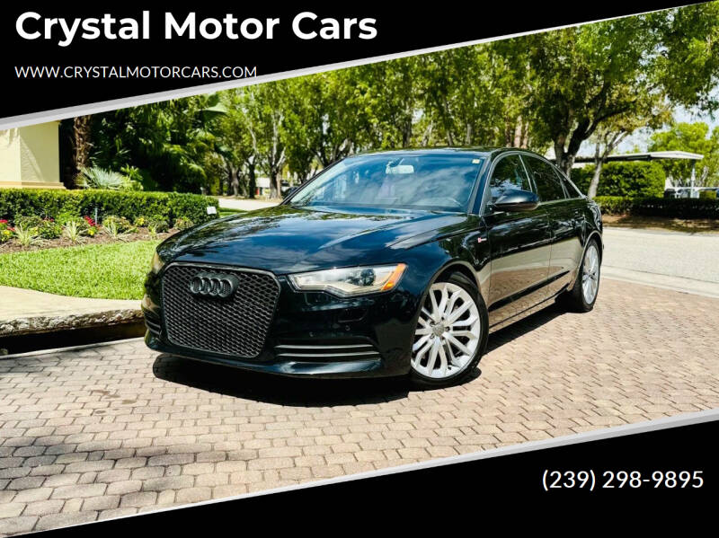 2012 Audi A6 for sale at Crystal Motor Cars in Fort Myers FL