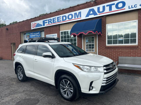 2018 Toyota Highlander for sale at FREEDOM AUTO LLC in Wilkesboro NC