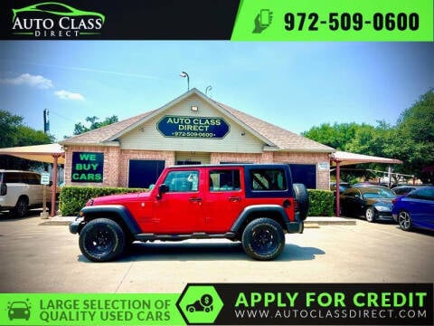 2017 Jeep Wrangler Unlimited for sale at Auto Class Direct in Plano TX