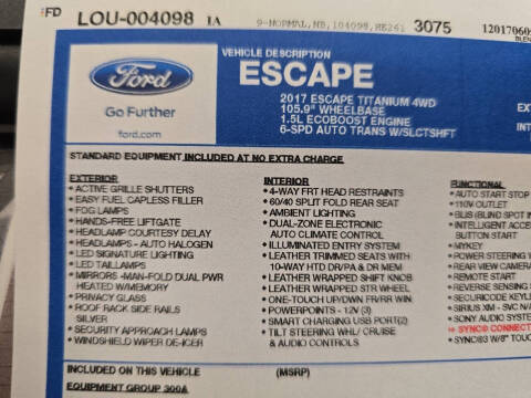 2017 Ford Escape Titanium