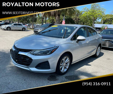 2019 Chevrolet Cruze for sale at ROYALTON MOTORS in Plantation FL