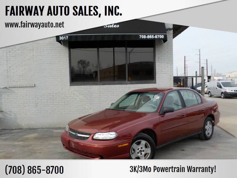2003 Chevrolet Malibu for sale at FAIRWAY AUTO SALES, INC. in Melrose Park IL