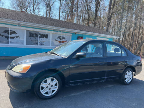 2003 Honda Civic for sale at ICON AUTO SALES in Chesapeake VA