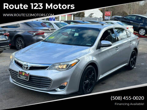 2013 Toyota Avalon for sale at Route 123 Motors in Norton MA