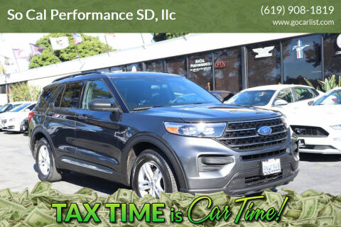 2020 Ford Explorer for sale at So Cal Performance SD, llc in San Diego CA
