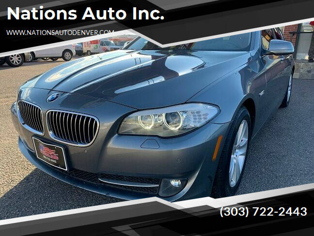 2013 BMW 5 Series for sale at Nations Auto Inc. in Denver CO