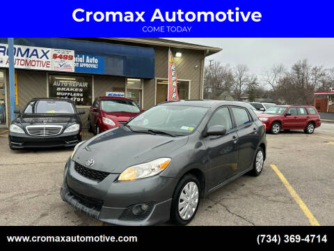 2010 Toyota Matrix for sale at Cromax Automotive in Ann Arbor MI