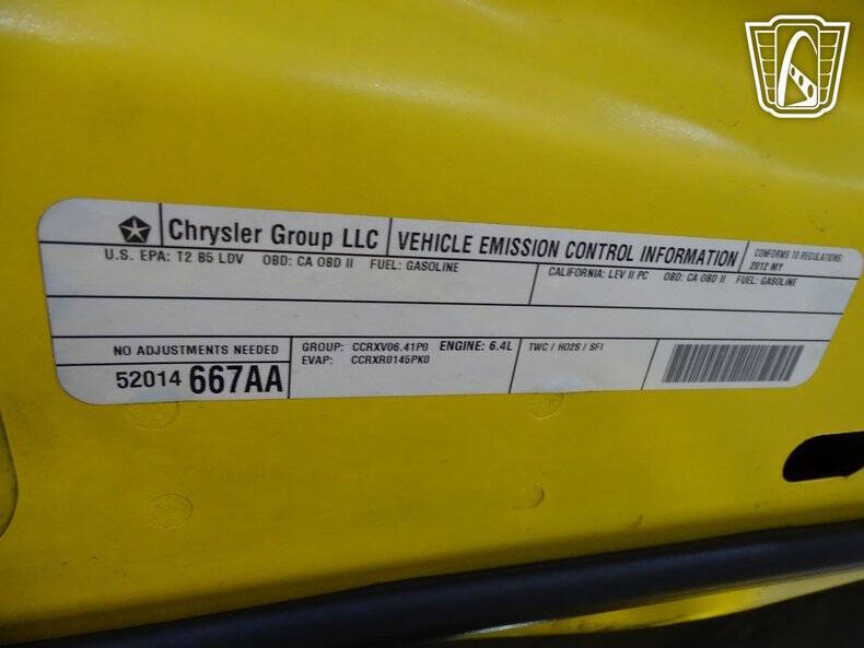 2012 Dodge Charger SRT8 Super Bee