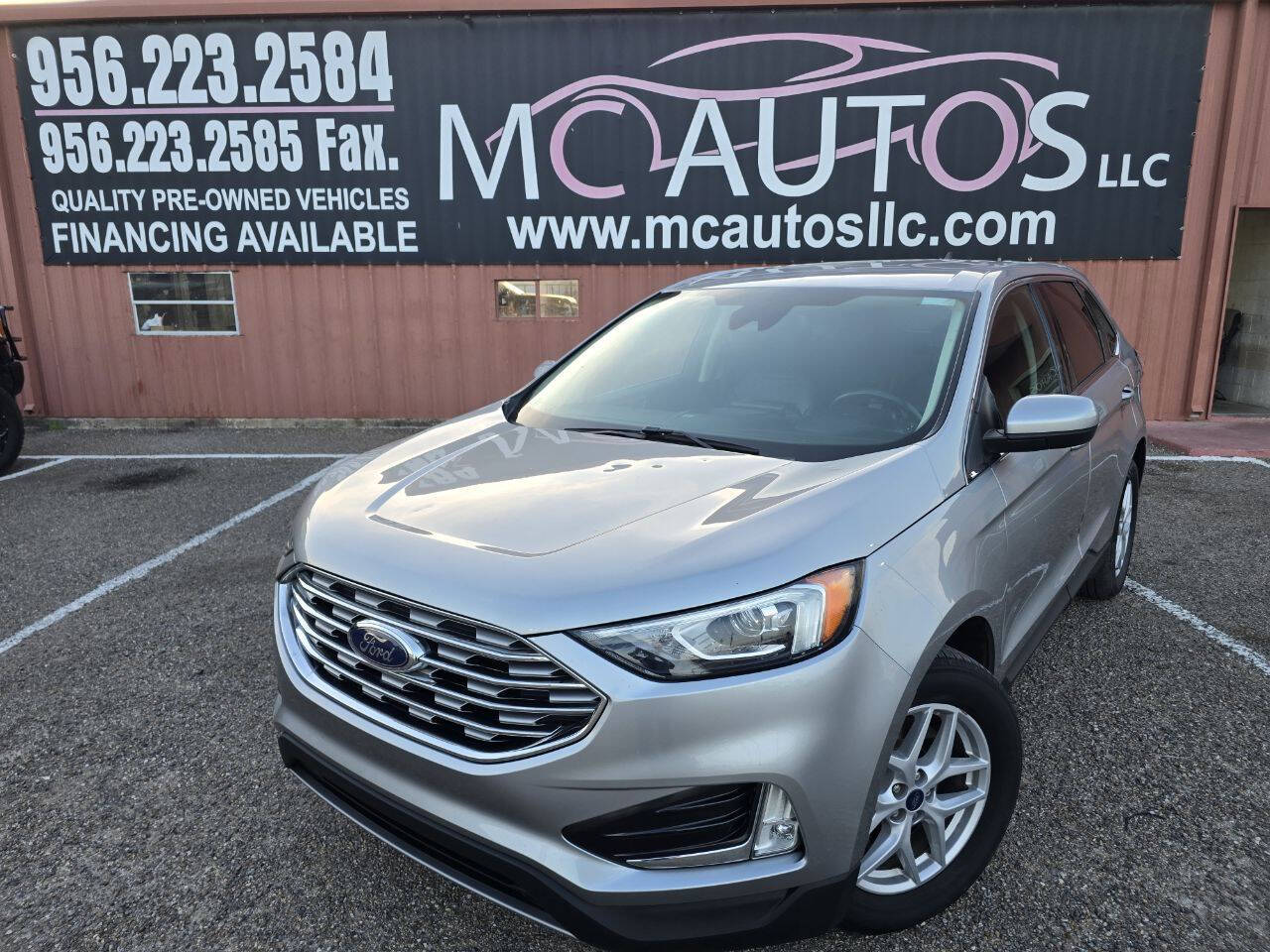 Silver 2021 Ford Edge SEL AWD SEL 4dr Crossover 1