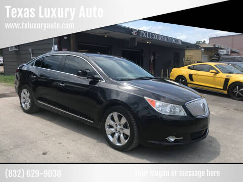 2012 Buick LaCrosse for sale at Texas Luxury Auto in Houston TX
