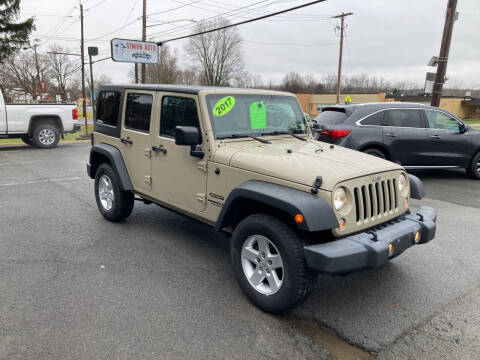 Jeep Wrangler Unlimited For Sale in Cambridge, NY - JERRY SIMON AUTO SALES