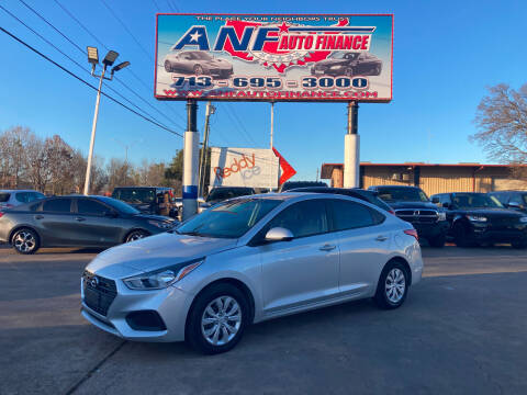 2020 Hyundai Accent for sale at ANF AUTO FINANCE in Houston TX