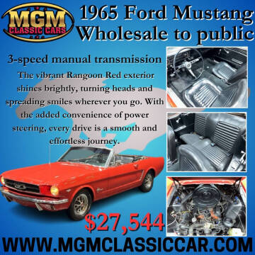 1965 Ford Mustang for sale at MGM CLASSIC CARS in Addison IL