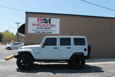 2012 Jeep Wrangler Unlimited for sale at Burlington Auto Mart in Burlington NC