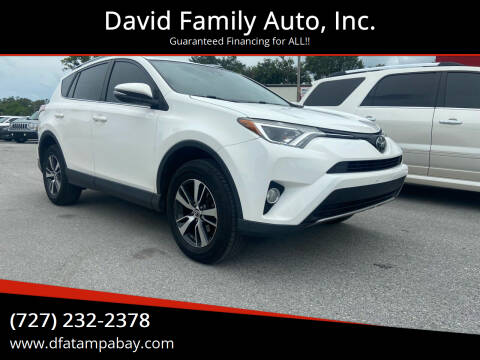 2017 Toyota RAV4 for sale at David Family Auto, Inc. in New Port Richey FL