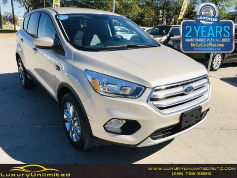 2017 Ford Escape for sale at LUXURY UNLIMITED AUTO SALES in San Antonio TX