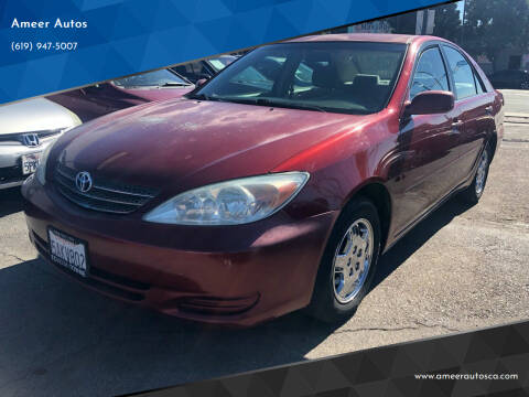 2002 Toyota Camry for sale at Ameer Autos in San Diego CA