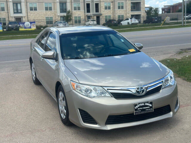 2013 Toyota Camry for sale at Central Union Auto Finance LLC in Austin, TX