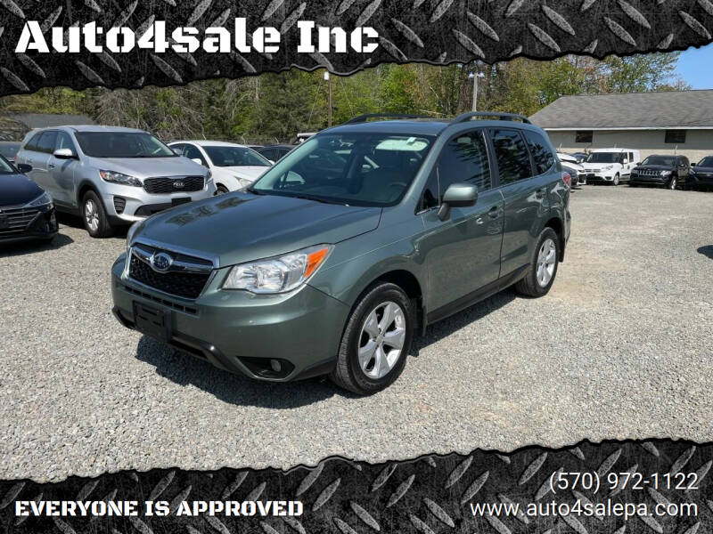 2015 Subaru Forester for sale at Auto4sale Inc in Mount Pocono PA