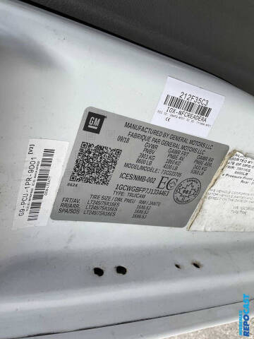 2018 Chevrolet Express 2500