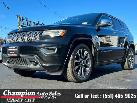 2017 Jeep Grand Cherokee for sale at CHAMPION AUTO SALES OF JERSEY CITY in Jersey City NJ
