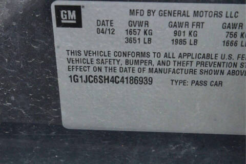 2012 Chevrolet Sonic LT