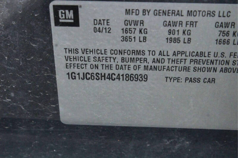 2012 Chevrolet Sonic LT
