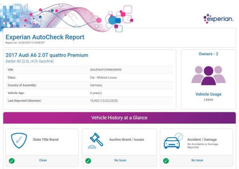 2017 Audi A6 2.0T quattro Premium