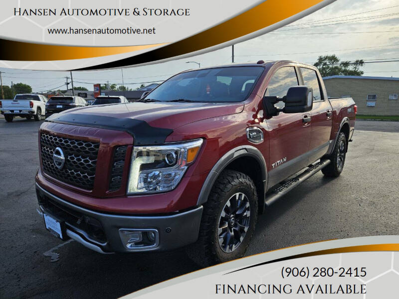 2017 Nissan Titan for sale at Hansen Automotive & Storage in Escanaba MI